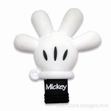 USB Flash Drive in Magic Glove Design, 1 to 64GB Memory Capacity, Supports USB1.1 and 2.0 Interface